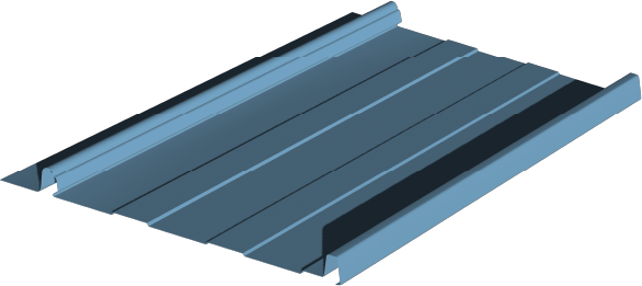 Westman Steel - Roofing - SNAP LOK 12” blue print