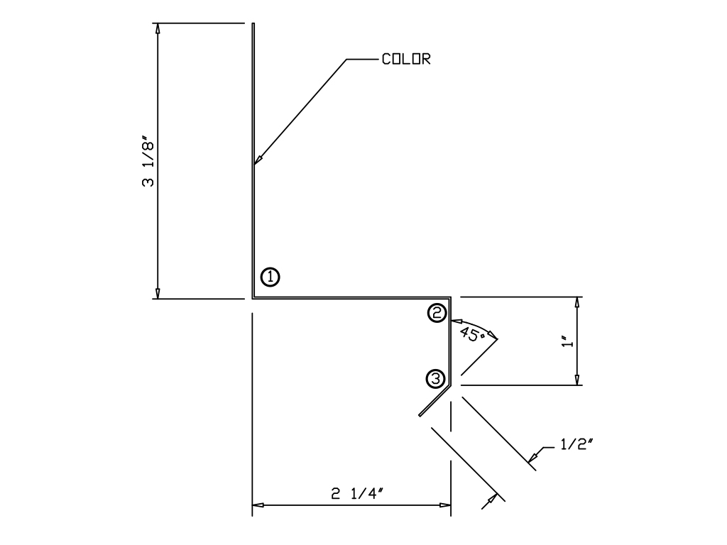 Westman Steel: #556337 BASE FLASHING