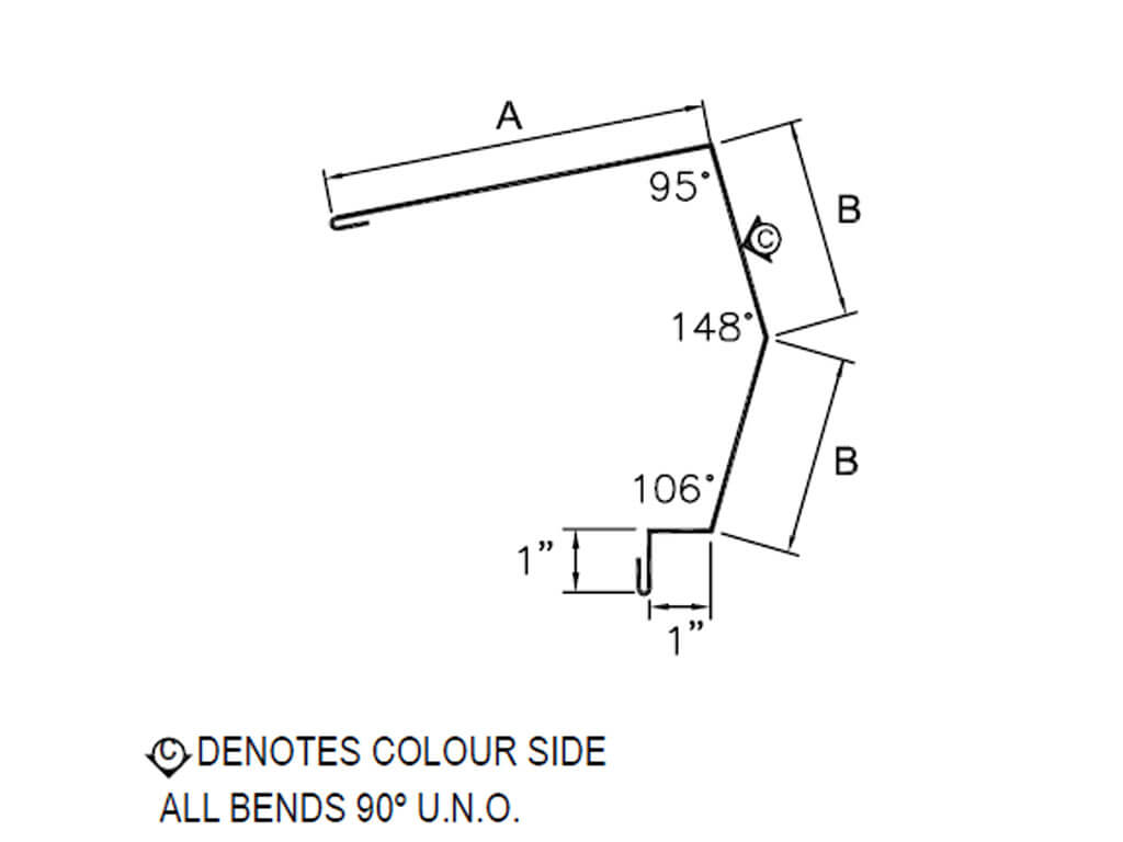 Westman Steel: #55_301 High Eave Trim