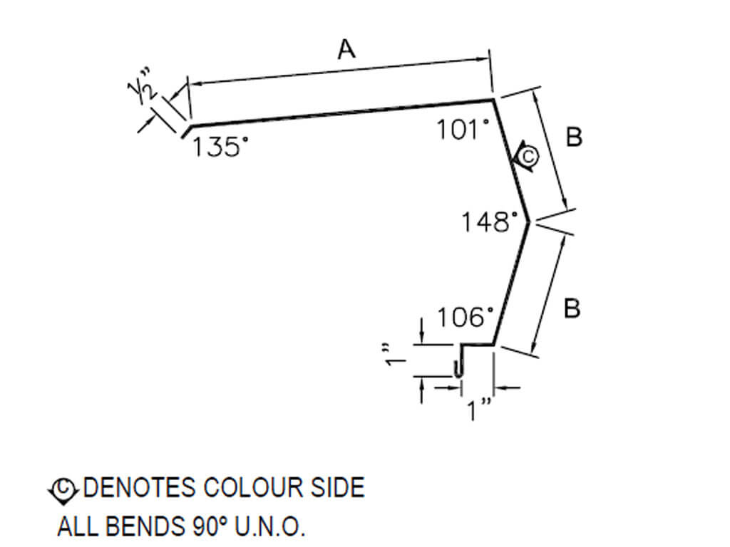 Westman Steel: #55_349 High Eave Trim