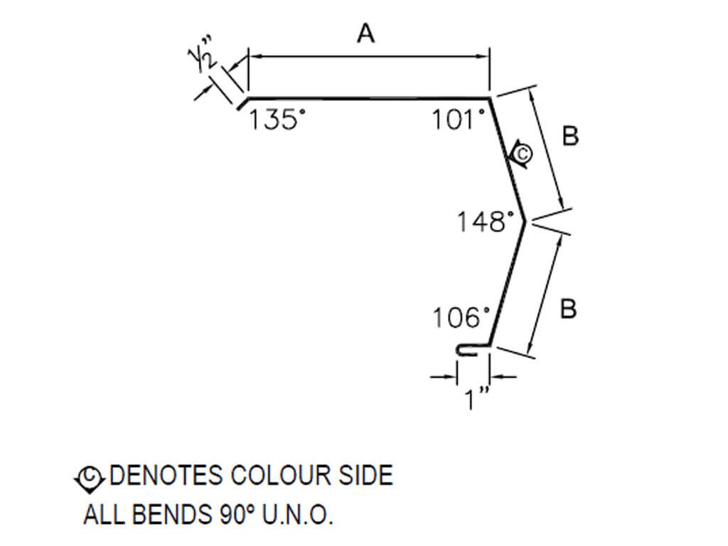 Westman Steel: #55_357 Gable Trim