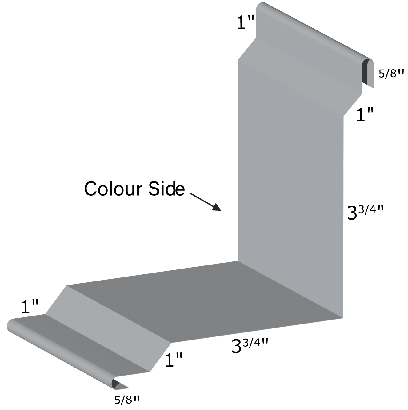 Westman Steel - Trims, Fasteners, Closures and Accessories - #823 UNI INSIDE CORNER blue print