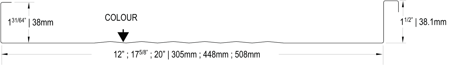 Dimensions of 1½” MECHANICAL LOCK